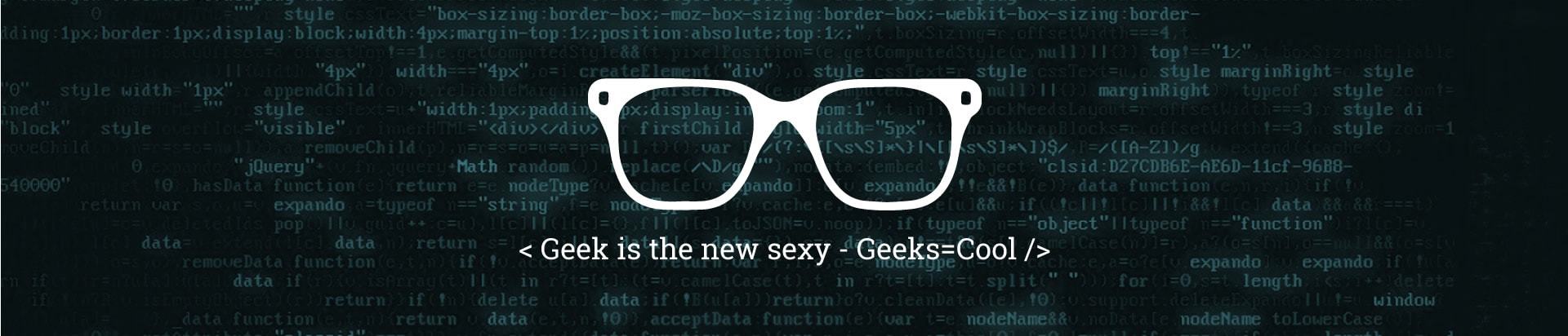 Geek is cool