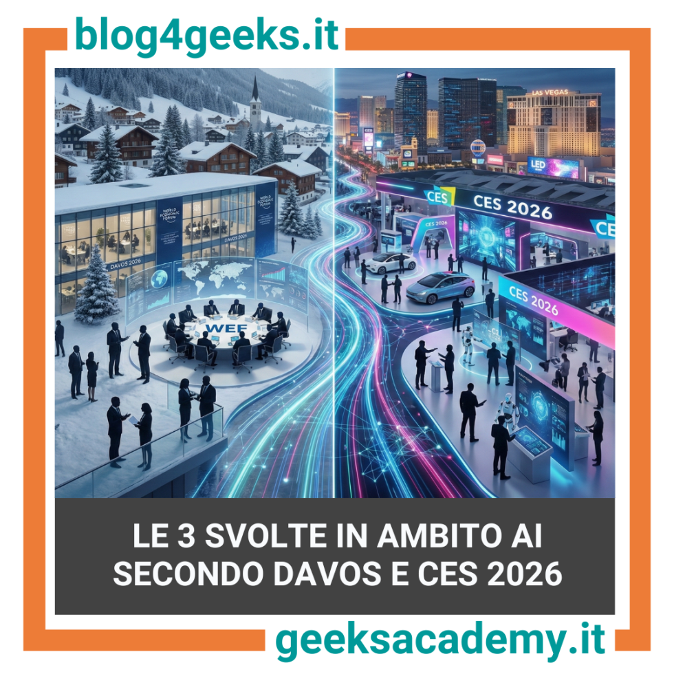 LE 3 SVOLTE DEL 2026 IN AMBITO AI SECONDO DAVOS E CES