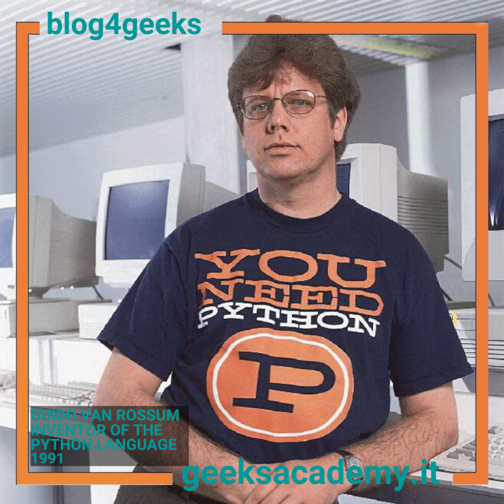 WHO IS THE FATHER OF PYTHON, ONE OF THE MOST USED PROGRAMMING LANGUAGES IN THE WORLD?